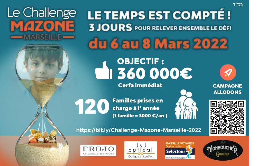 3 jours pour relever le Challenge Mazone Marseille 2022 : du 6 au 8 mars