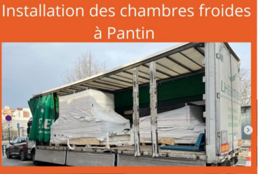 Installation des chambres froides à Pantin