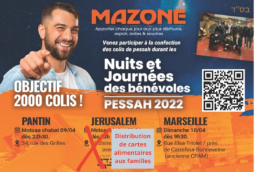 Préparation des colis de Pessah 2022