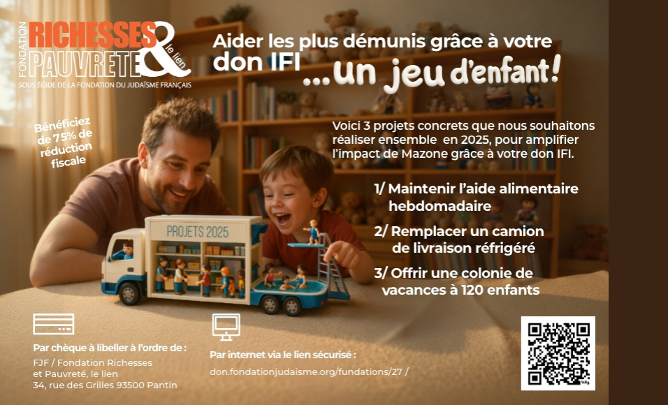 Aider les plus démunis grâce à votre don IFI… un jeu d’enfant