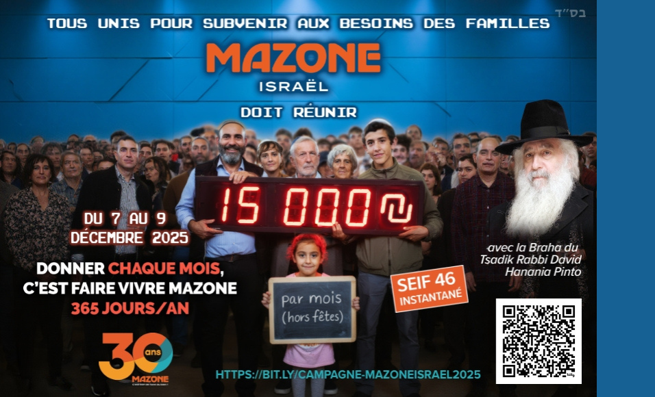 La campagne annuelle de Mazone Israel 2025
