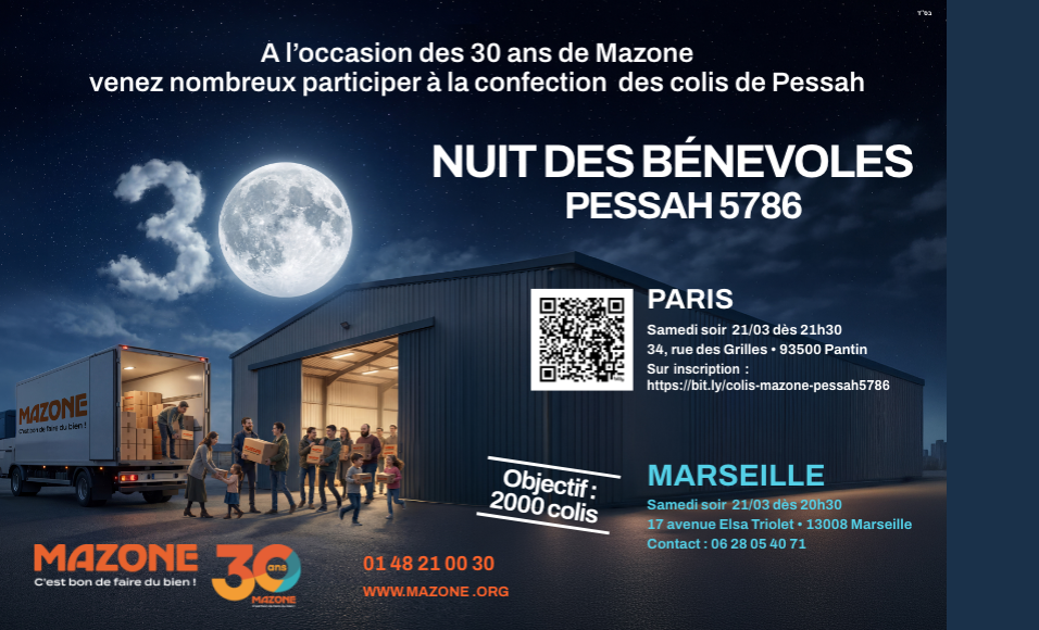 La Nuit des bénévoles de Pessah